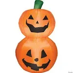 Gemmy Retail Pumpkin Duo Stack Halloween Airblown Inflatable - 3.5