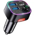 Bluetooth 5.4 FM Transmitter 48W - Efficient Car Charging