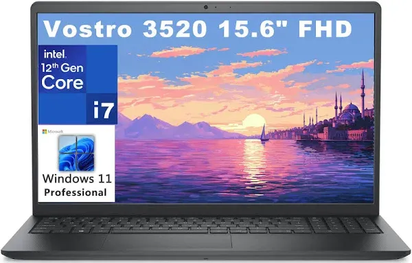 New Dell Vostro 3520 Laptop 15.6" FHD i5-1235U 16GB 512GB SSD Webcam Win 11 Pro