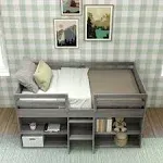 Max & Lily Modern Farmhouse Low Loft Bed