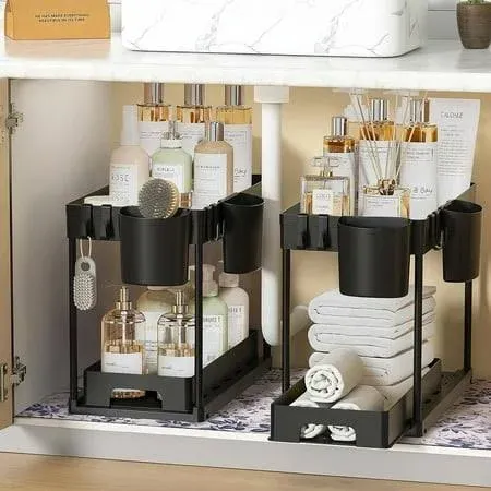 StorageBud 2-Tier Sliding Under Sink Organizer