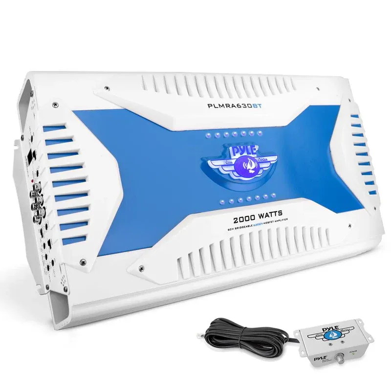 Pyle Elite 6 Channel 2000 Watt Amp Waterproof Bridgeable Bluetooth Amplifier