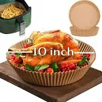 10 Inch Largest Square Air Fryer Disposable Paper Liner, XXL 100Pcs Air Fryer Pa