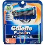 Gillette Fusion Proglide Manual Razor Blade Refills For Men, 8 Count