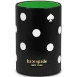 kate spade new york Pen and Pencil Holder for Desk, Decorative Pencil Cup, Leatherette Desk Supplies Organizer, Picture Dot