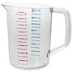 Rubbermaid Commercial Clear 2qt Bouncer Measuring Cup