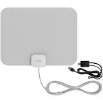 Mohu - Leaf Amplified Indoor HDTV Antenna, 60-Mile Range - Gray