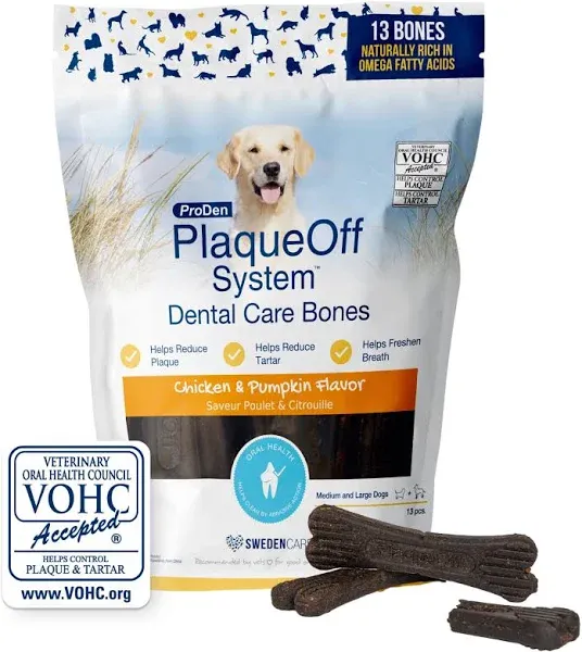 ProDen PlaqueOff Dental Bones Chicken & Pumpkin