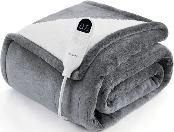 Bedsure Electric Heated Flannel Blanket