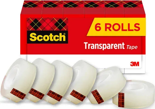 Scotch Transparent Tape 3/4" x