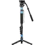 Sirui P-325FL 5-Section Carbon Fiber Monopod with VH-10 Video Head