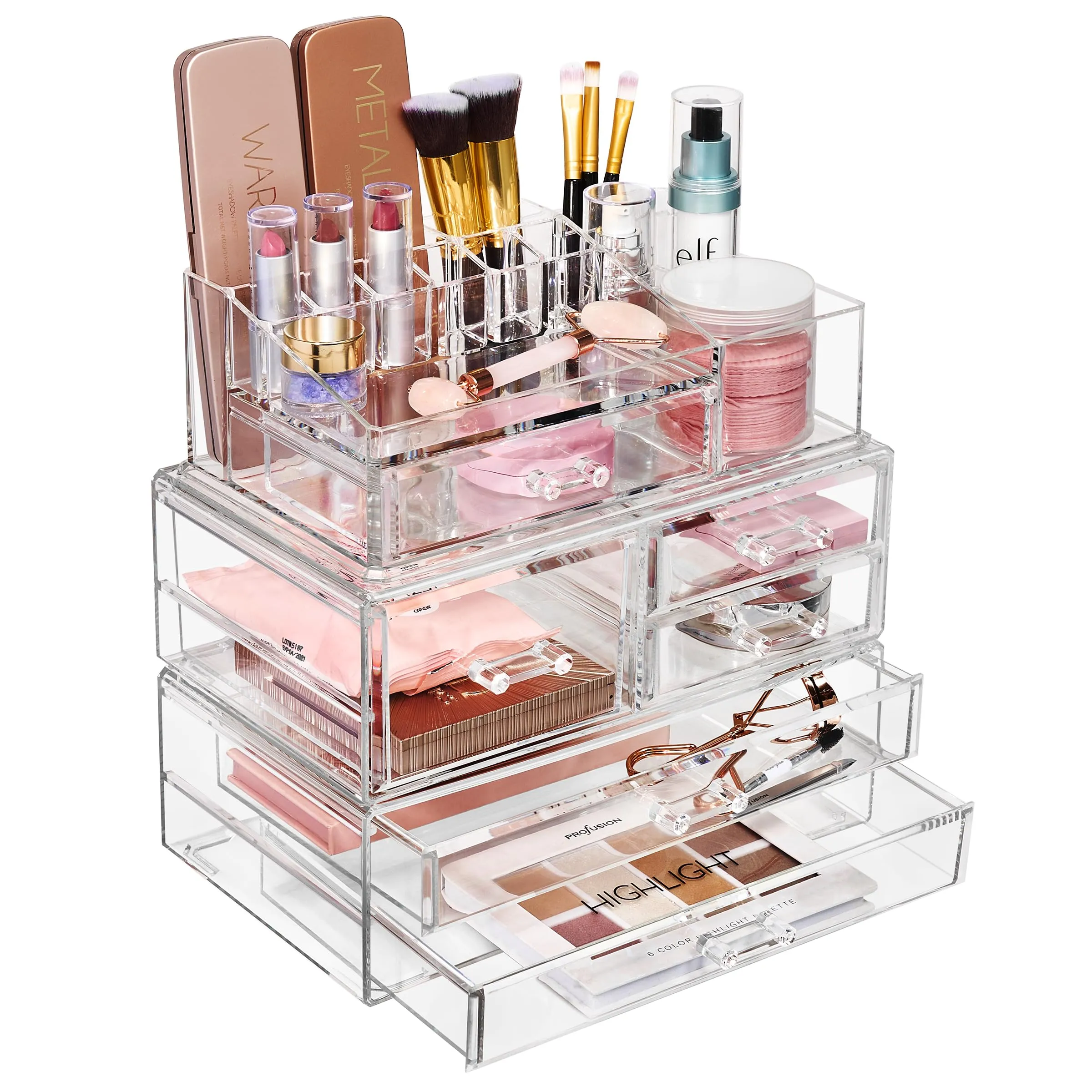 Sorbus Acrylic Cosmetic & Makeup Storage Case