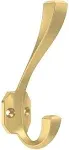 Franklin Brass B47254K-C Napier 1-3/16" Wide Coat and Hat Hook - Pack - Modern Gold