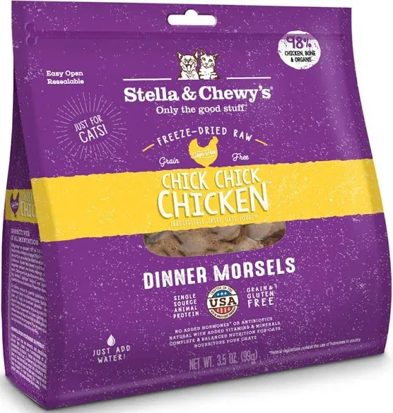 Stella and Chewy's Chick, Chick Chicken Freeze Dried Raw Dinner Morsels