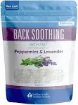 Back Soothing Bath Salt 32 Ounces Epsom Salt with Natural Bergamot, Lavender, Eucalyptus and Peppermint Essential Oils P