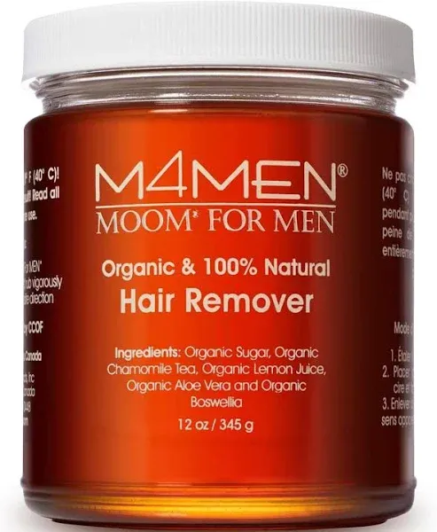 Moom Organic Body Hair Removal For Men 12 Oz