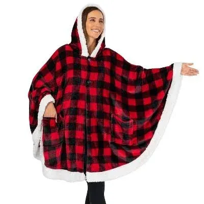 PAVILIA Angel Wrap Hooded Blanket