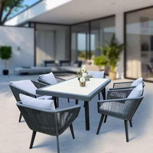 Home Care Wholesale 7 Pieces Patio Dining Set