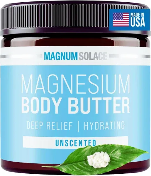 Magnesium Body Butter - Nighttime Magnesium Cream - Lightly Scented