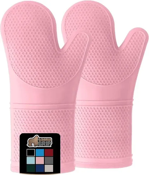 Gorilla Grip Heat and Slip Resistant Silicone Oven Mitts