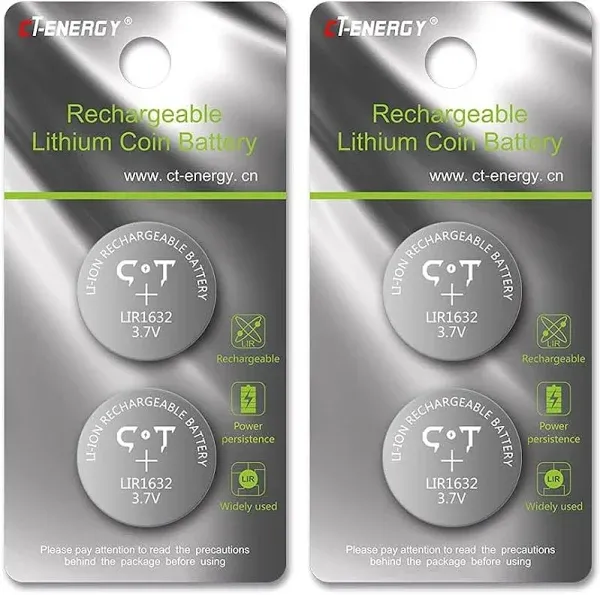 CT-ENERGY Rechargeable 1632 Batteries