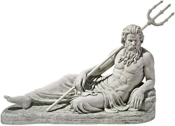 Design Toscano Neptune of St. John's Lock River Thames Statue