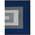 Anji Mountain Rug'd Ponca Carpet & Hard Floor Chair Mat, 36" x 48", Blue/Gray Polyester (AMB9039)