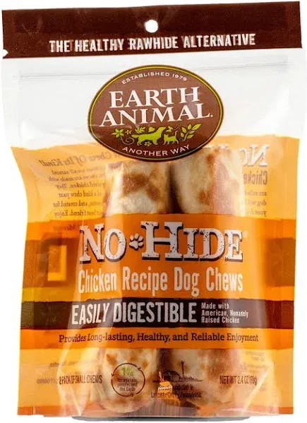 Earth Animal No-Hide Easily Digestible Rawhide Alternative Dog Chews