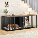 YITAHOME Double Dog Crate Furniture