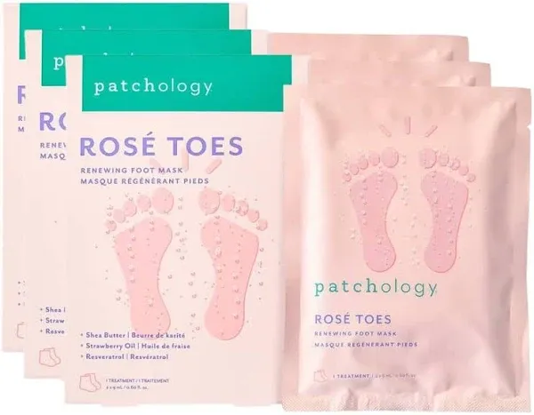 Patchology Rosé Toes Renewing Foot Mask