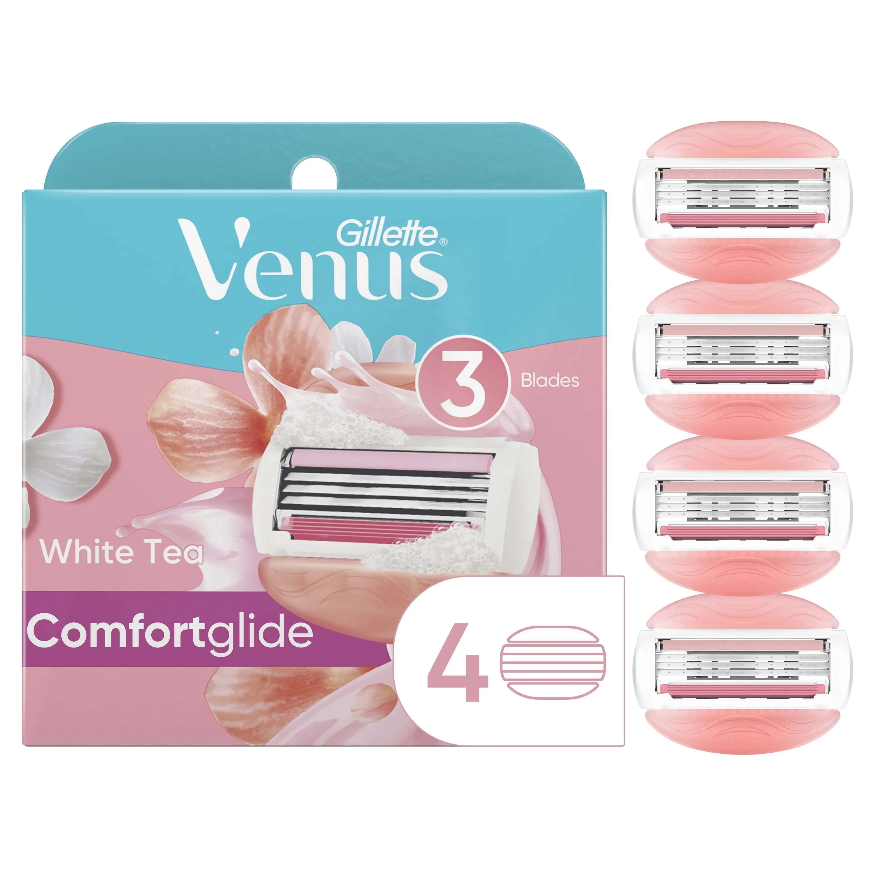 Venus Comfortglide White Tea Women's Razor Blade Refills