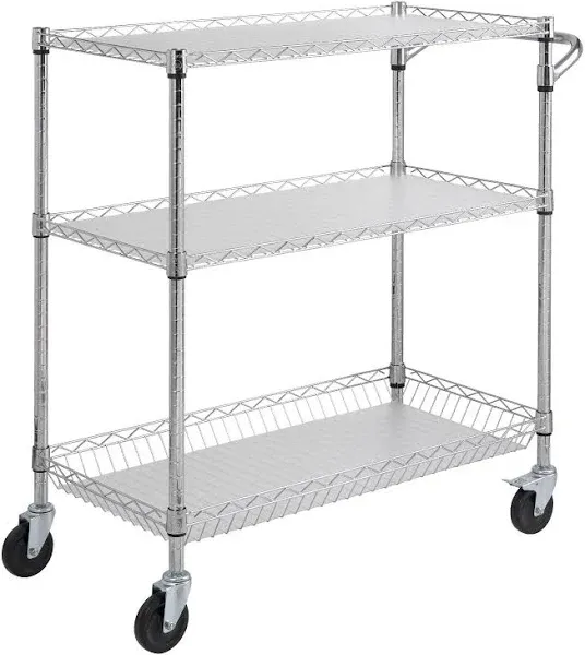 VEVOR 3-Tier Utility Cart Rolling Cart