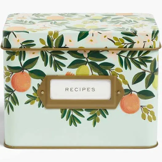 Rifle Paper Co. Citrus Floral Recipe Box