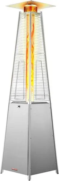 VEVOR 48000BTU Pyramid Propane Patio Heater with Wheels