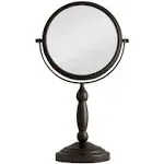 Zadro VAN810 Two Sided Vanity Mirror - Oil Rubbed Bronze 1x & 10x