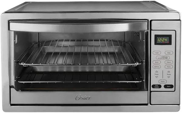 Oster 1500W Digital Countertop Convection Oven - Stainless Steel...