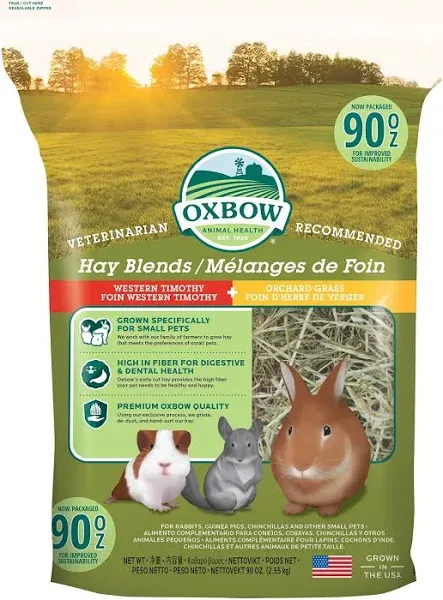 Animal Hay Blends - Western Timothy &amp; Orchard - 90 oz.