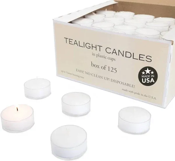 Royal Imports Clear Acrylic Tea-Light Candles