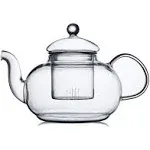 Tea Brewing Borosilicate Glass Teapot with Strainer 33.8oz 1000ml