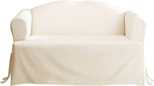 Cotton Duck Loveseat Slipcover Sure Fit