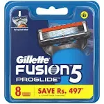 GILLETTE FUSION PROGLIDE POWER RAZOR Blades 8 Cartridges