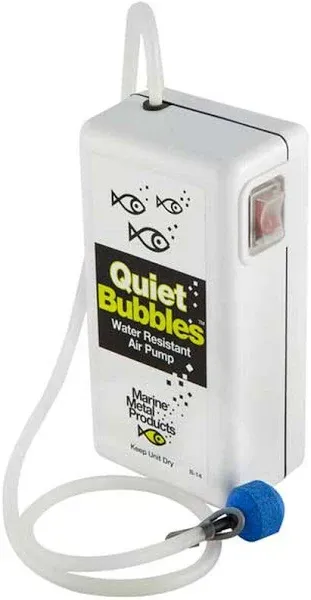 Marine Metal Aerator Quiet Bub 1.5V 33 Hrs W-2 D Battery