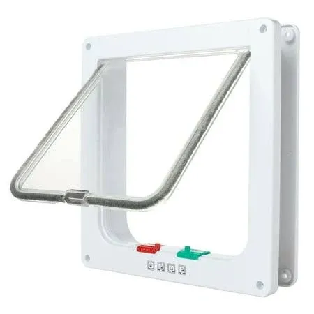 4-Way Lockable Dog and Cat Flap Door