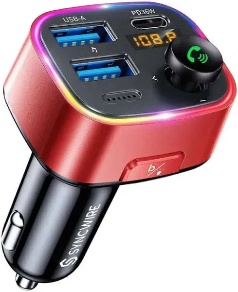 Bluetooth 5.4 FM Transmitter 48W - Efficient Car Charging