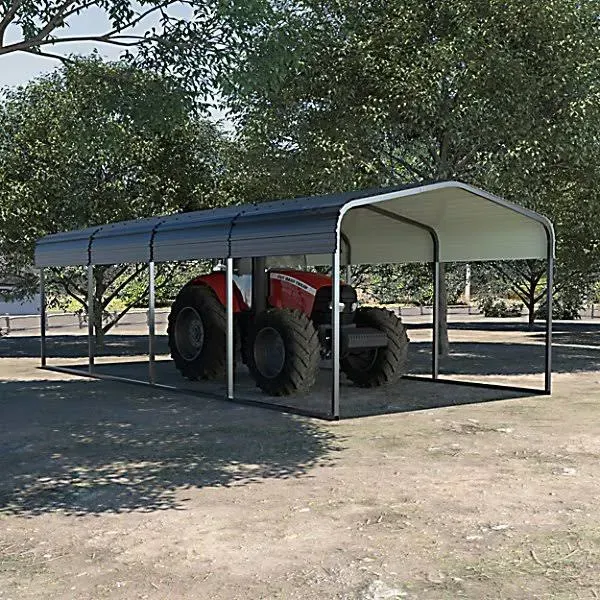 Veikous 12 ft. x 20 ft. Carport Garage Car Boat with Canopy and Shelter