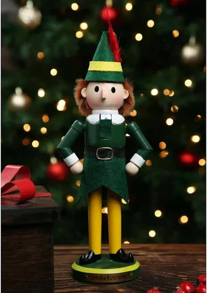 Kurt Adler 11 Inch Wooden Buddy the Elf Nutcracker