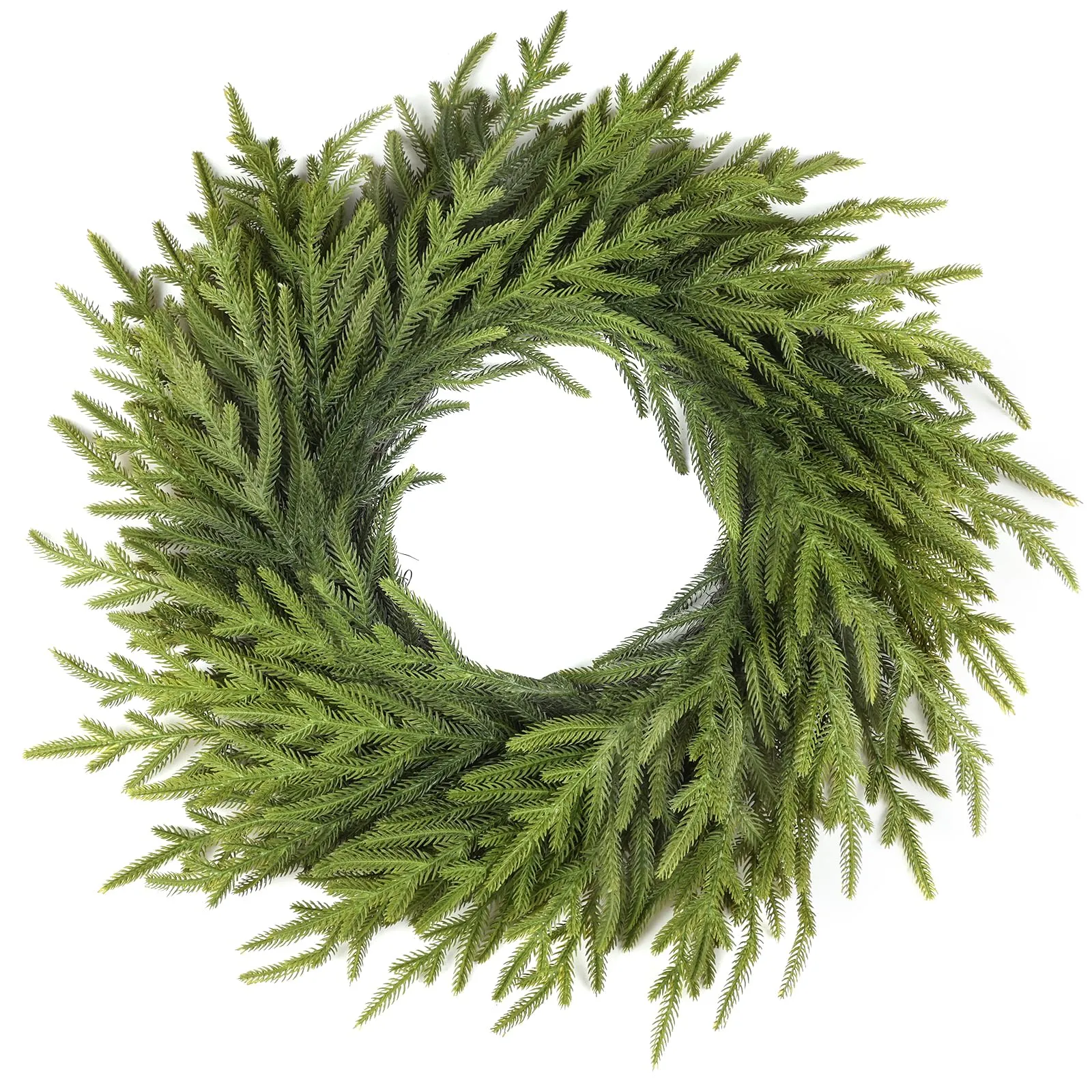 26 Inch Realistic Christmas Wreath, Soft Bendable Christmas Wreaths for Front...