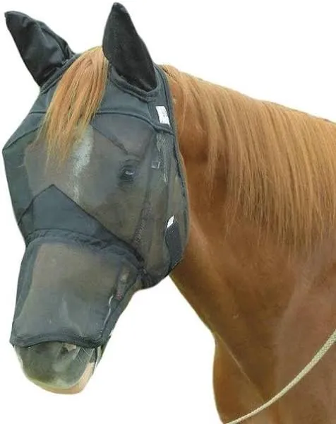 Cashel Quiet Ride Fly Mask Long Nose with Ears Warmblood