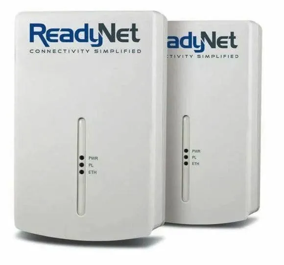 Family Safe Readynet E200 200Mbps PLC Ethernet Over Power Plug & Play Network Adapter