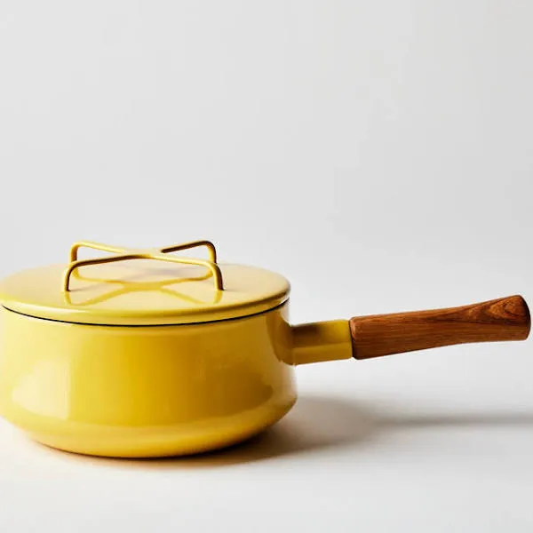 Dansk Kobenstyle Yellow 1qt. Saucepan with Lid Yellow